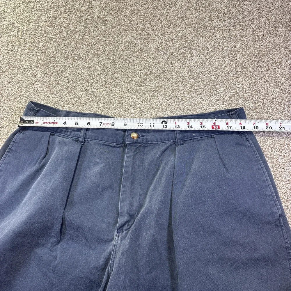 Polo Ralph Lauren Shorts Mens 40 Blue Pleated Chino Cotton‎ Summer 9 Inseam
